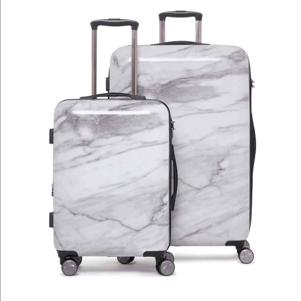 Calpak Marble Luggage - ASTYLL - MILK MARBLE